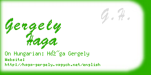 gergely haga business card